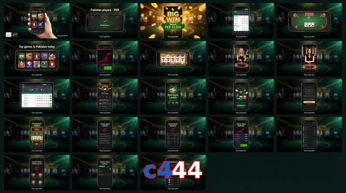 Main screen of C444 bet page for PK players