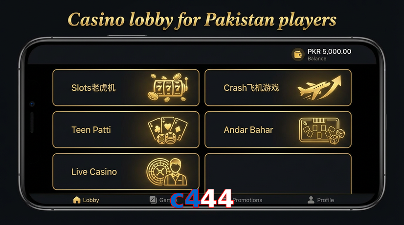 Lobby view of C444 for Pakistan users